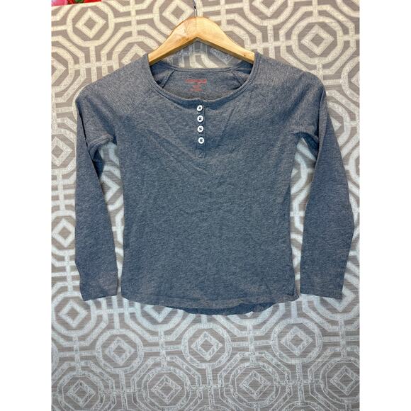 Cat & Jack Girls Long Sleeve Shirt Size 7/8 Gray Violet Colorful Speck Heather - Picture 3 of 9